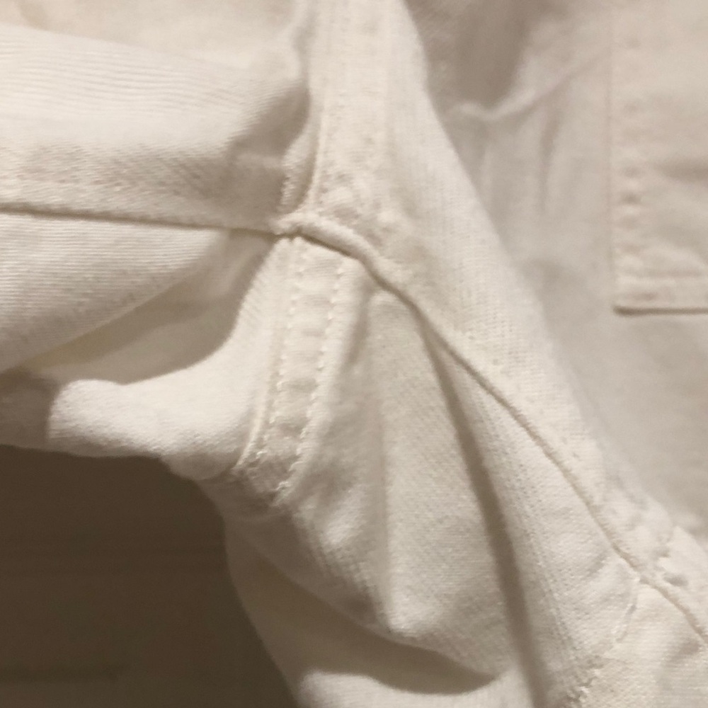 Women's White Elastic Waist Shorts - Picture 6 of 12